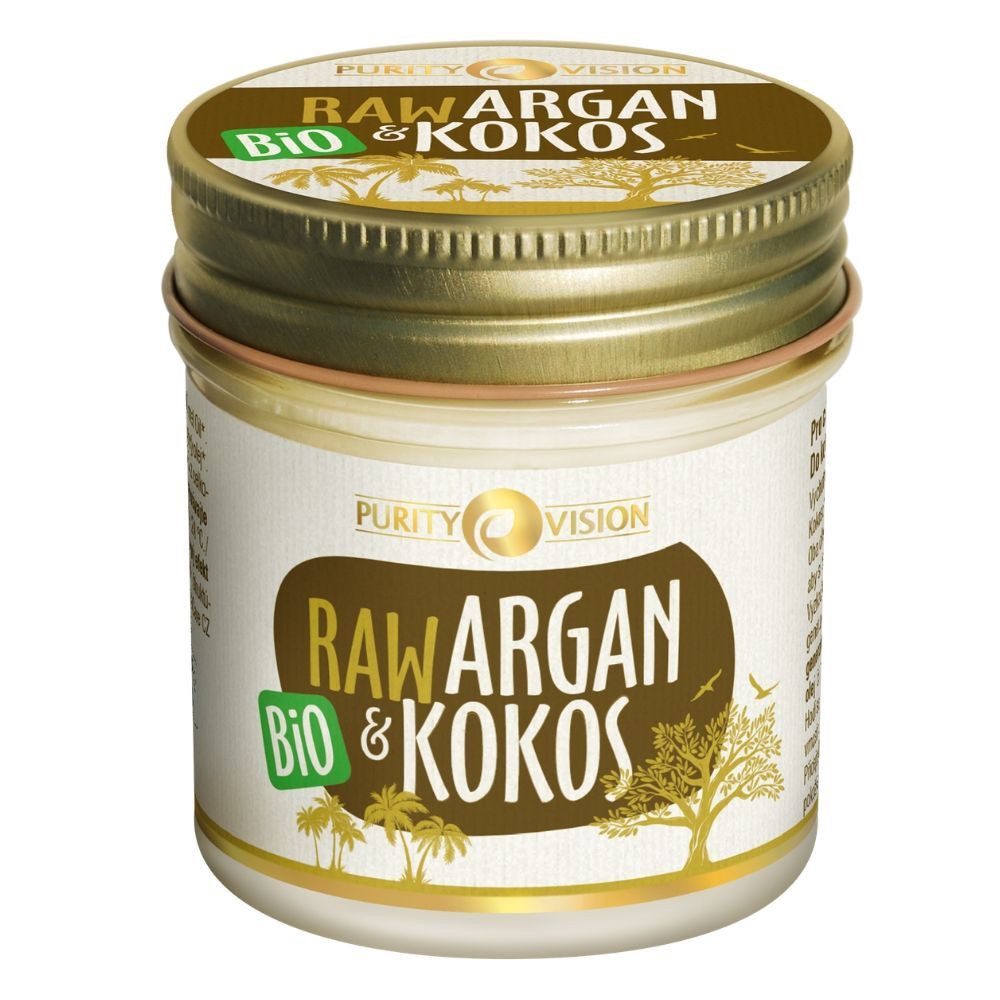 Argan et Noix de Coco Bruts Bio 120 ml