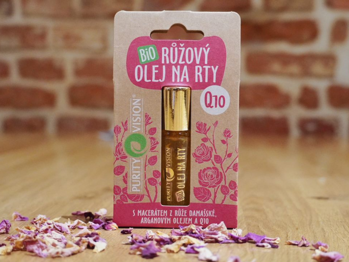 Huile à lèvres à la rose bio 10 ml