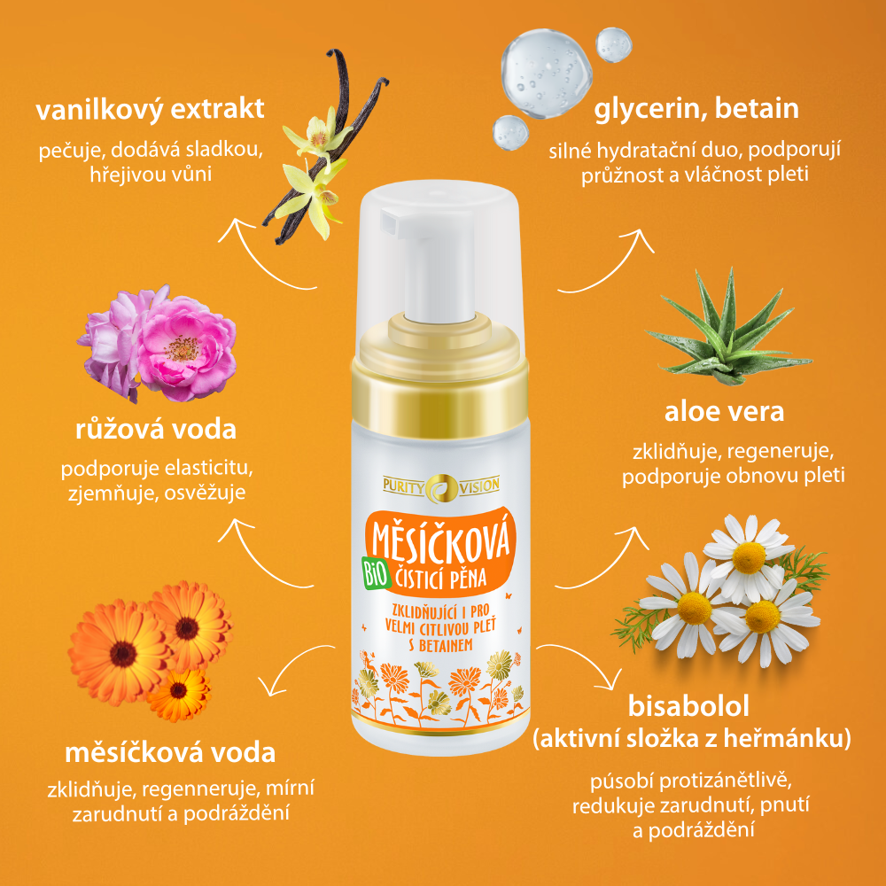 Mousse Nettoyante Calendula Bio 90 ml