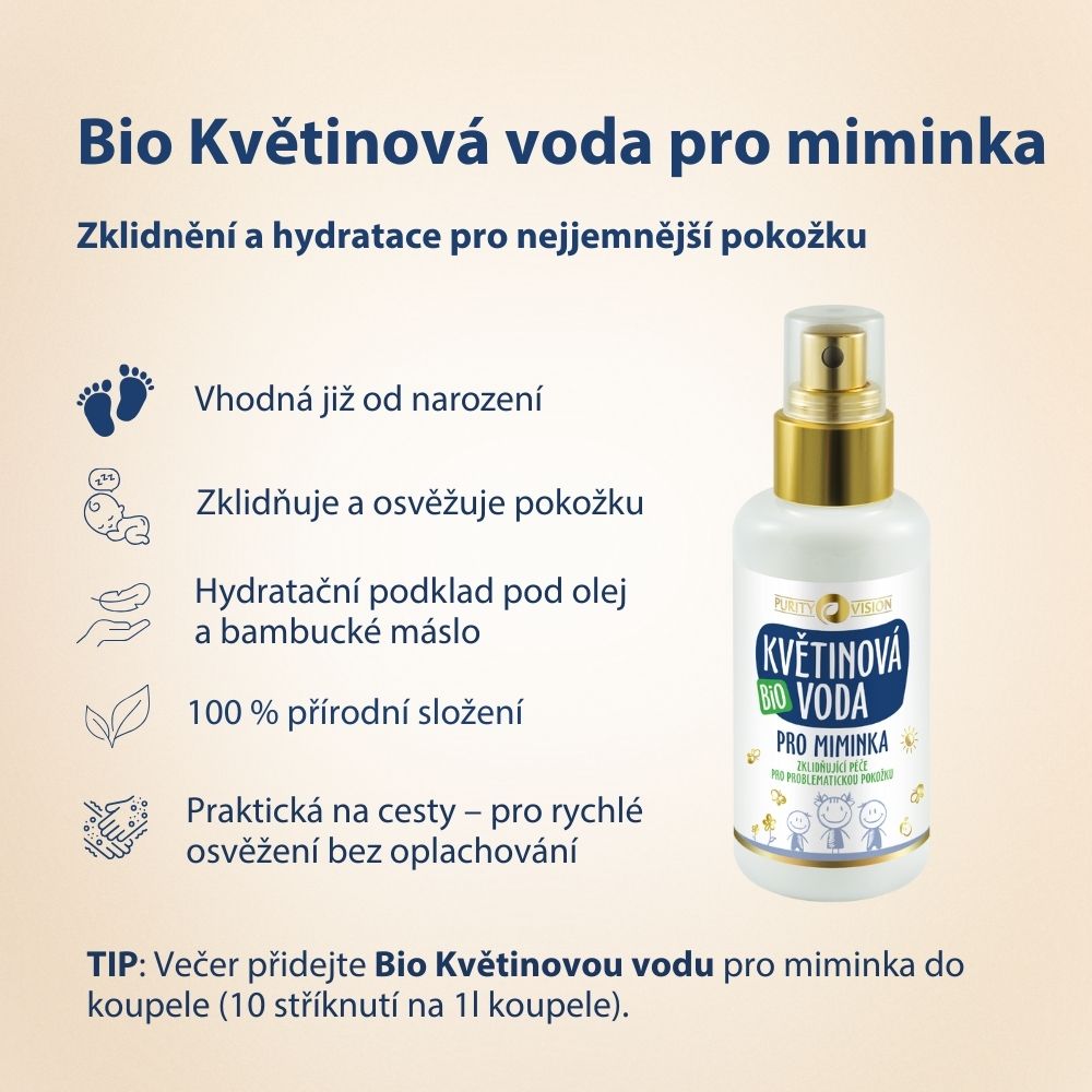 Eau florale bio pour bébés 200 ml