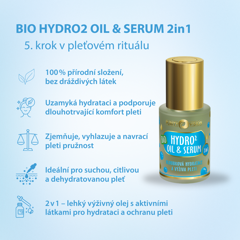 Huile & Sérum Bio Hydro2 2 en 1 30 ml