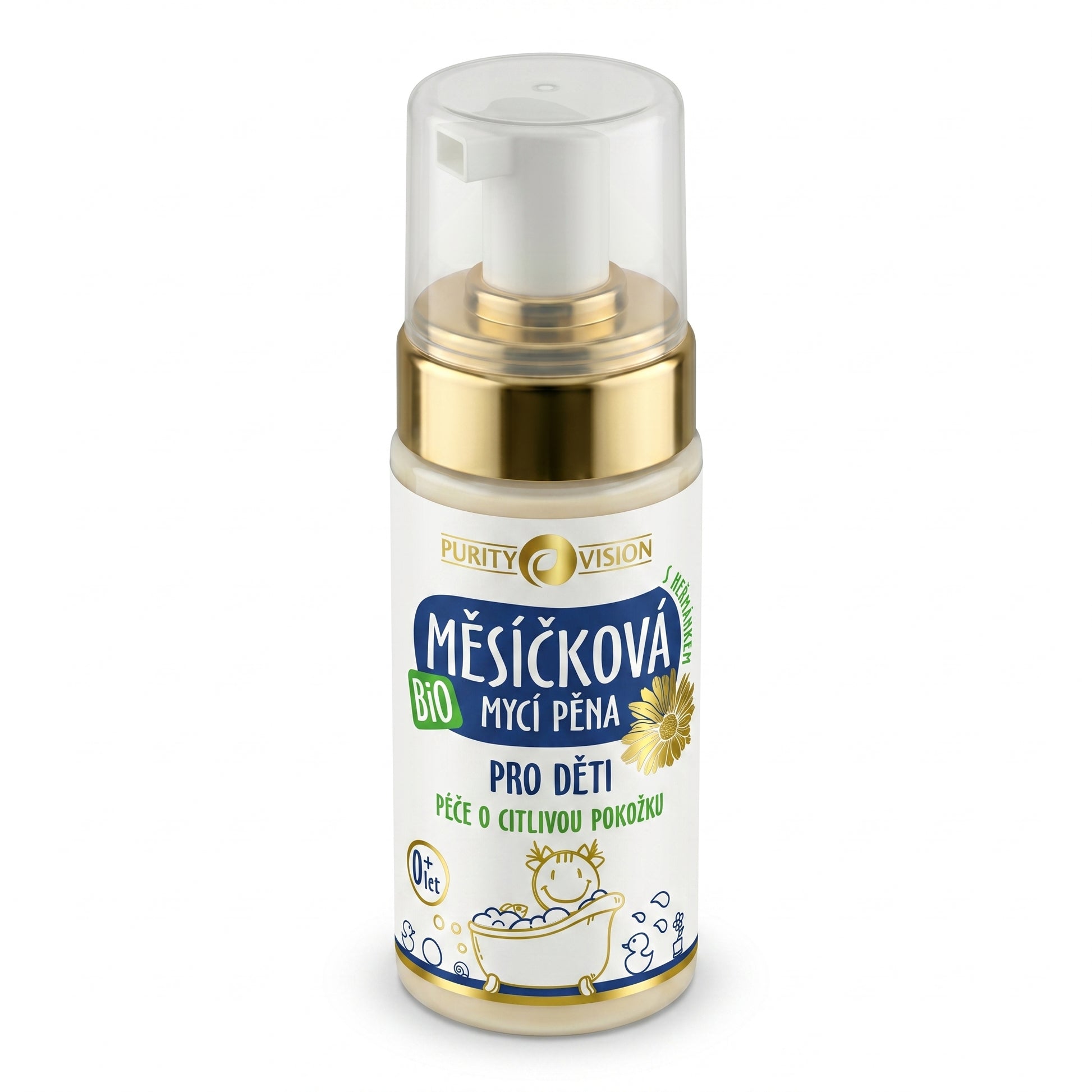Mousse Nettoyante Bio au Calendula pour Enfants