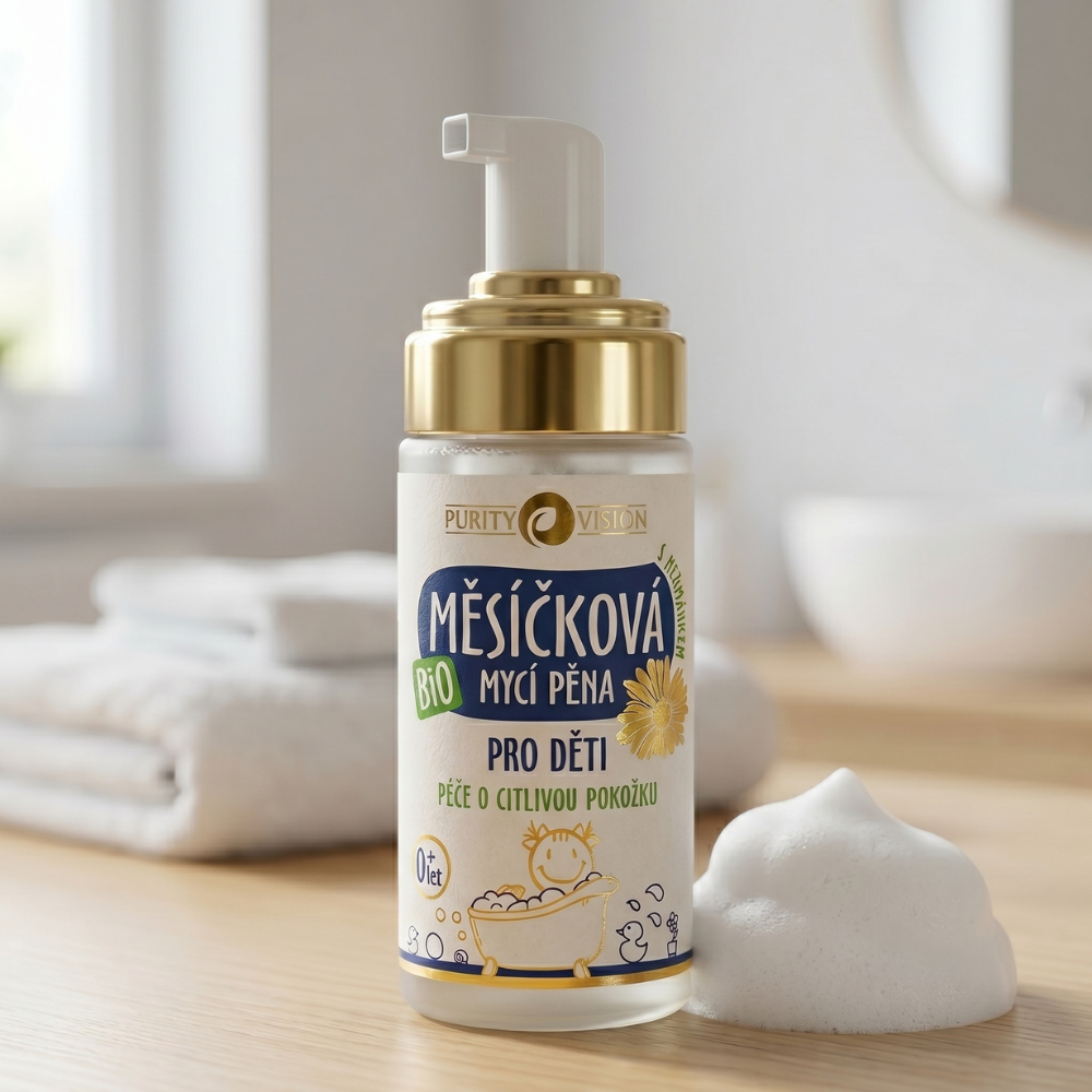 Mousse Nettoyante Bio au Calendula pour Enfants
