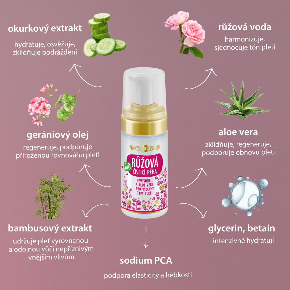 Mousse Nettoyante Bio Rose 90 ml