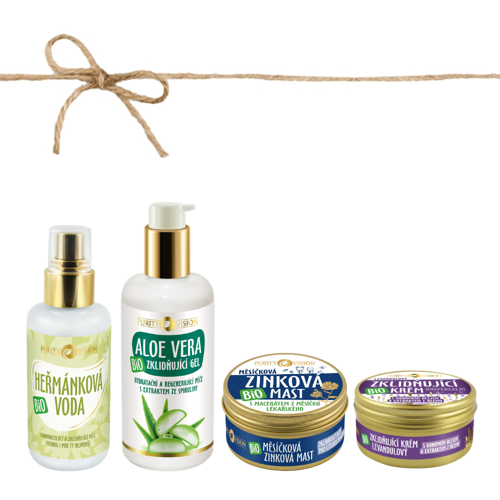 Coffret de soins corporels bio pour les peaux sujettes à l’eczéma